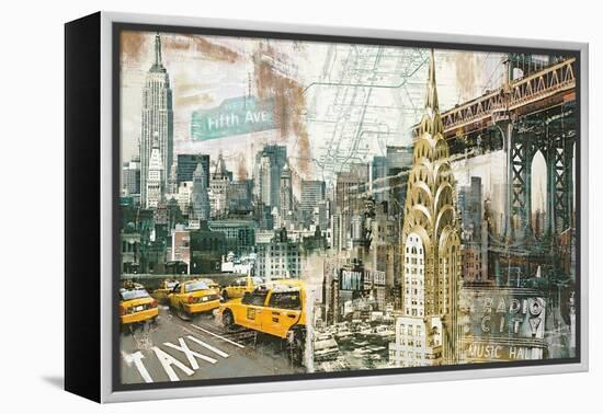 New York-Tyler Burke-Framed Stretched Canvas