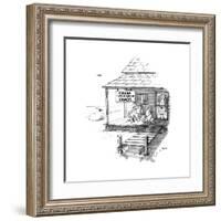 New Yorker Cartoon-George Booth-Framed Premium Giclee Print