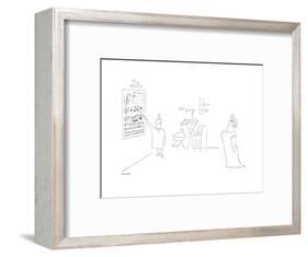 New Yorker Cartoon-Saul Steinberg-Framed Premium Giclee Print