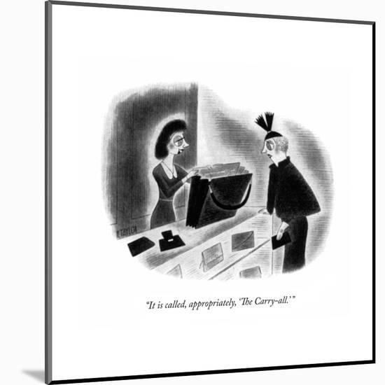 New Yorker Cartoon-Richard Taylor-Mounted Premium Giclee Print
