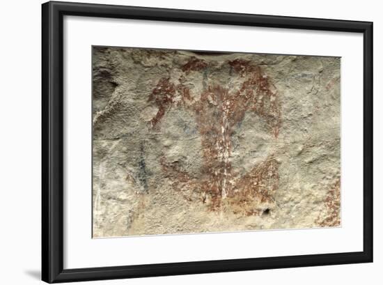 New Zealand, Canterbury, Duntroon, Maori Rock Paintings-null-Framed Giclee Print