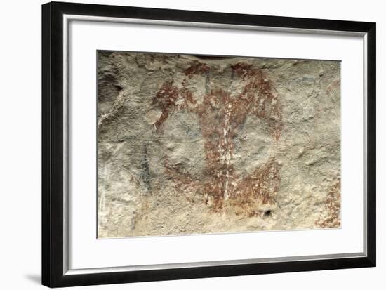 New Zealand, Canterbury, Duntroon, Maori Rock Paintings-null-Framed Giclee Print