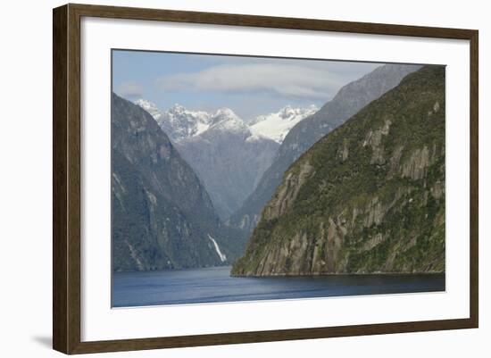 New Zealand, Fiordland National Park, Milford Sound. Scenic Fjord-Cindy Miller Hopkins-Framed Photographic Print