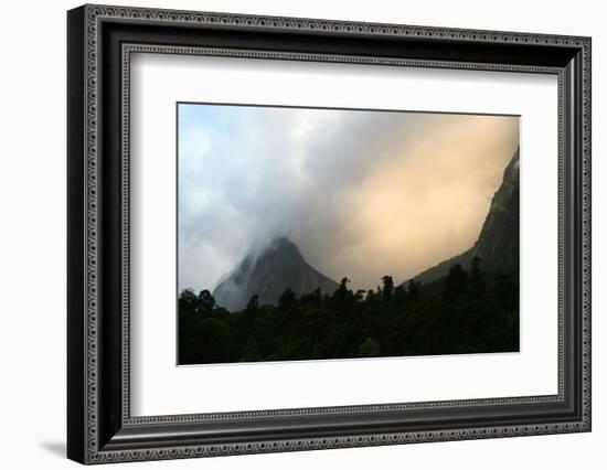New Zealand, Fjordland National Park, Milford Sound, Mitre Peak-Catharina Lux-Framed Photographic Print