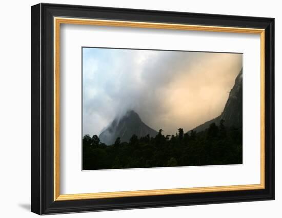 New Zealand, Fjordland National Park, Milford Sound, Mitre Peak-Catharina Lux-Framed Photographic Print