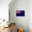 New Zealand Flag Design with Wood Patterning - Flags of the World Series-Philippe Hugonnard-Mounted Art Print displayed on a wall