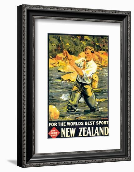 New Zealand, For The Worlds Best Sport-null-Framed Art Print