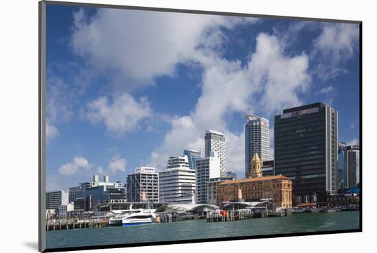 New Zealand, North Island, Auckland. Harbor view skyline.-Walter Bibikow-Mounted Photographic Print