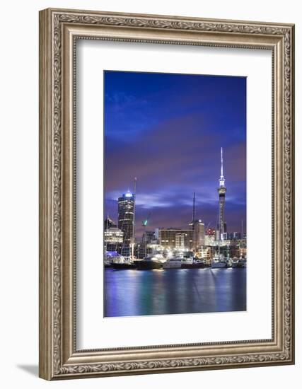 New Zealand, North Island, Auckland. Viaduct Harbor-Walter Bibikow-Framed Photographic Print