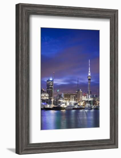 New Zealand, North Island, Auckland. Viaduct Harbor-Walter Bibikow-Framed Photographic Print