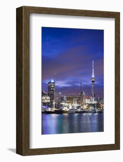 New Zealand, North Island, Auckland. Viaduct Harbor-Walter Bibikow-Framed Photographic Print