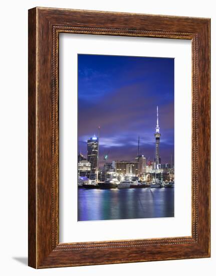 New Zealand, North Island, Auckland. Viaduct Harbor-Walter Bibikow-Framed Photographic Print