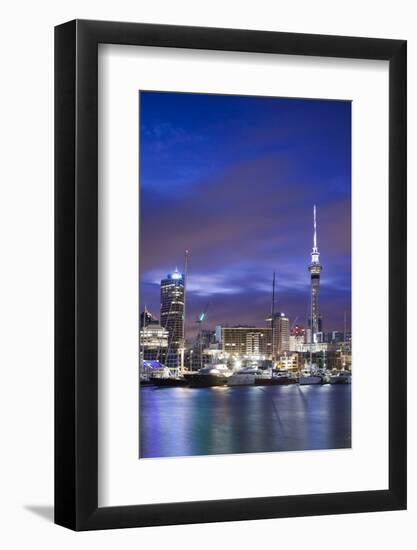 New Zealand, North Island, Auckland. Viaduct Harbor-Walter Bibikow-Framed Photographic Print