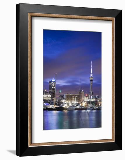 New Zealand, North Island, Auckland. Viaduct Harbor-Walter Bibikow-Framed Photographic Print