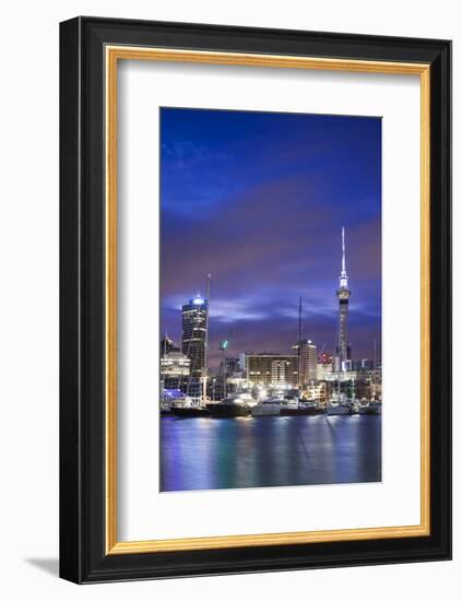 New Zealand, North Island, Auckland. Viaduct Harbor-Walter Bibikow-Framed Photographic Print