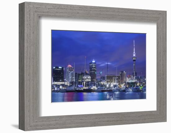 New Zealand, North Island, Auckland. Viaduct Harbor-Walter Bibikow-Framed Photographic Print