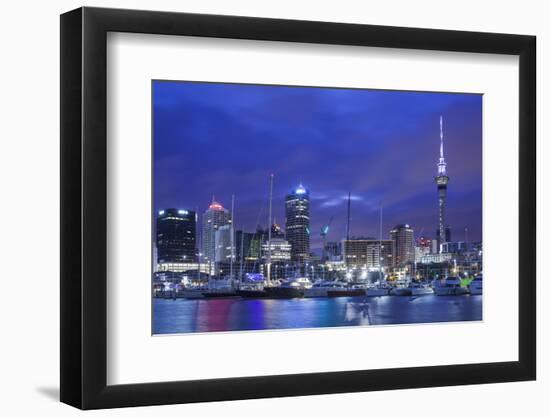 New Zealand, North Island, Auckland. Viaduct Harbor-Walter Bibikow-Framed Photographic Print