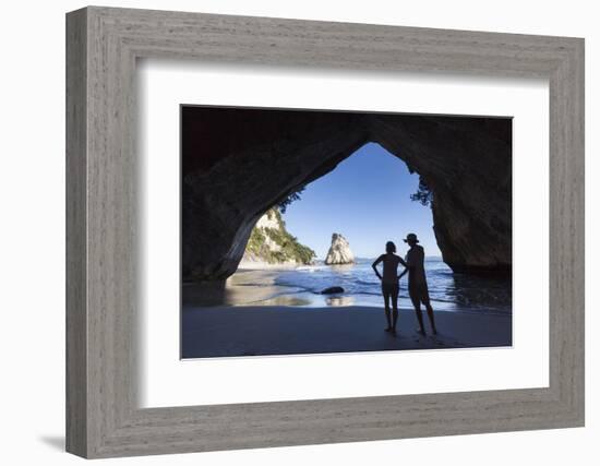 New Zealand, North Island, Hahei, Cathedral Cove-Walter Bibikow-Framed Photographic Print