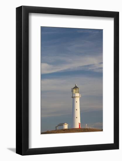 New Zealand, North Island, Pungarehu. Cape Egmont Lighthouse-Walter Bibikow-Framed Photographic Print