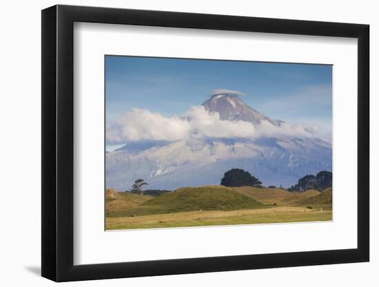 New Zealand, North Island, Pungarehu. Mt. Taranaki-Walter Bibikow-Framed Photographic Print