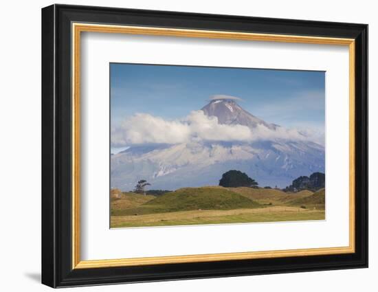 New Zealand, North Island, Pungarehu. Mt. Taranaki-Walter Bibikow-Framed Photographic Print