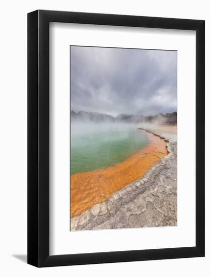 New Zealand, North Island. Waiotapu Thermal Wonderland, Champagne Pool-Walter Bibikow-Framed Photographic Print