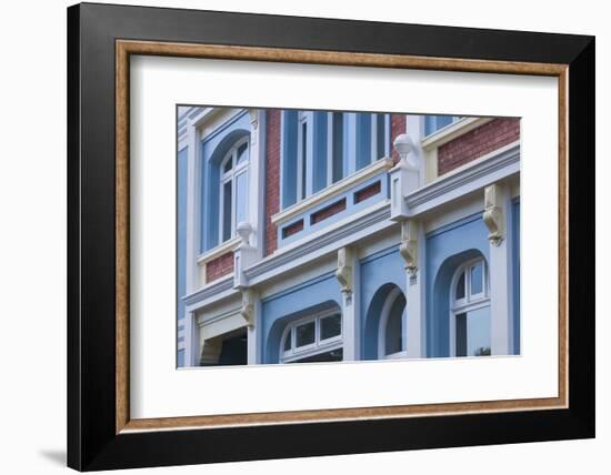 New Zealand, North Island, Whanganui. Building detail-Walter Bibikow-Framed Photographic Print