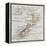 New Zealand Old Map-marzolino-Framed Stretched Canvas