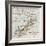 New Zealand Old Map-marzolino-Framed Art Print