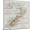 New Zealand Old Map-marzolino-Mounted Art Print
