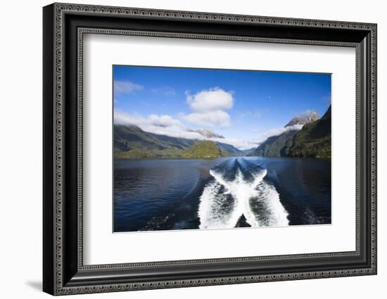 New Zealand's Doubtful Sound, Ferry Crossing Lake Manapouri-Micah Wright-Framed Photographic Print