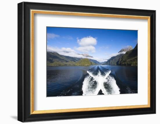 New Zealand's Doubtful Sound, Ferry Crossing Lake Manapouri-Micah Wright-Framed Photographic Print