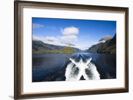 New Zealand's Doubtful Sound, Ferry Crossing Lake Manapouri-Micah Wright-Framed Photographic Print