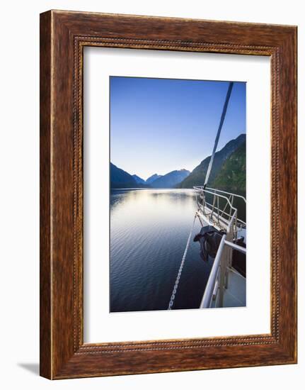 New Zealand's Remote Doubtful Sound. an Morning Sunrise in the Area-Micah Wright-Framed Photographic Print