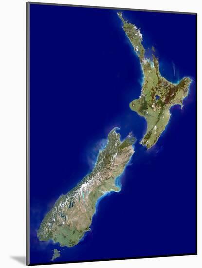 New Zealand, Satellite Image-PLANETOBSERVER-Mounted Photographic Print