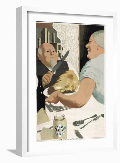 New Zealand Serves Our Tables-Harold Sandys Williamson-Framed Giclee Print