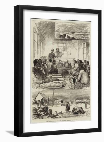 New Zealand Sketches, the Maori Parliament at Orakei-null-Framed Giclee Print