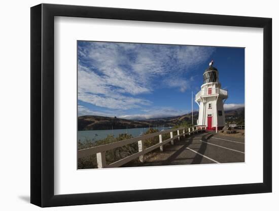 New Zealand, South Island, Canterbury, Akaroa, Akaroa Lighthouse-Walter Bibikow-Framed Photographic Print