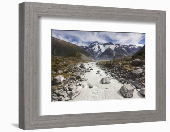 New Zealand, South Island, Canterbury, Aoraki-Mt. Cook National Park-Walter Bibikow-Framed Photographic Print