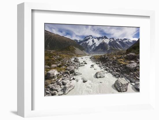 New Zealand, South Island, Canterbury, Aoraki-Mt. Cook National Park-Walter Bibikow-Framed Photographic Print