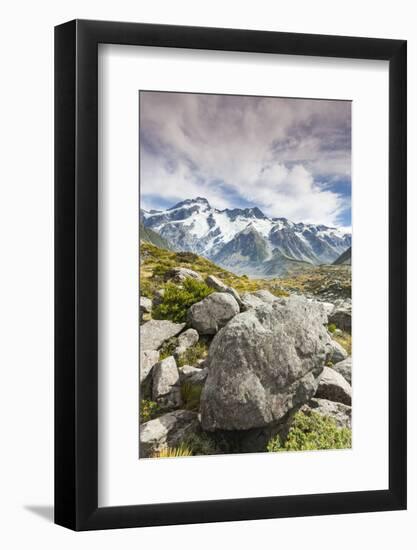 New Zealand, South Island, Canterbury, Aoraki-Mt. Cook National Park-Walter Bibikow-Framed Photographic Print