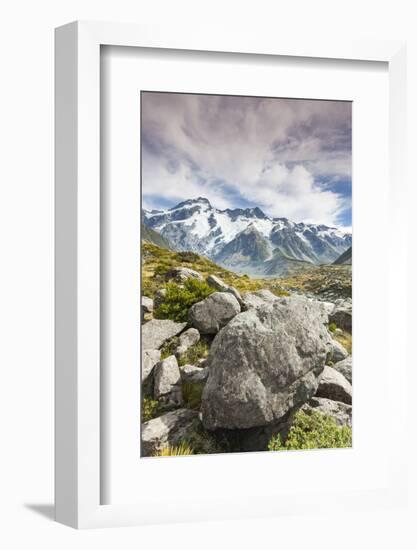 New Zealand, South Island, Canterbury, Aoraki-Mt. Cook National Park-Walter Bibikow-Framed Photographic Print