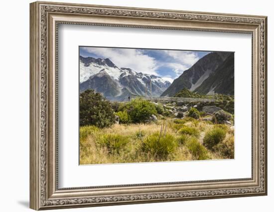 New Zealand, South Island, Canterbury, Aoraki-Mt. Cook National Park-Walter Bibikow-Framed Photographic Print