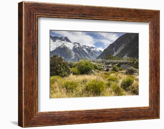 New Zealand, South Island, Canterbury, Aoraki-Mt. Cook National Park-Walter Bibikow-Framed Photographic Print