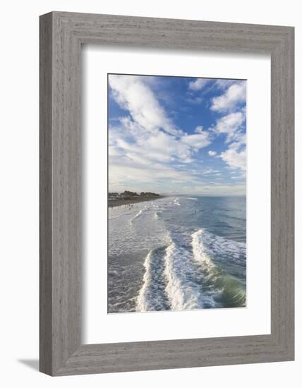 New Zealand, South Island, Christchurch-New Brighton, New Brighton Beach-Walter Bibikow-Framed Photographic Print