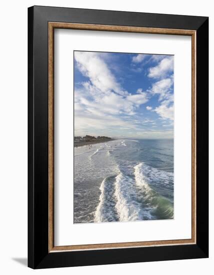New Zealand, South Island, Christchurch-New Brighton, New Brighton Beach-Walter Bibikow-Framed Photographic Print