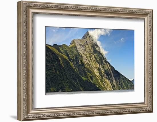 New Zealand, South Island, Fiordland National Park, Milford Sound, Mitre Peak-Rona Schwarz-Framed Photographic Print