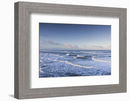 New Zealand, South Island, Greymouth, beach, morning-Walter Bibikow-Framed Photographic Print