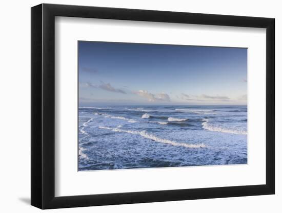 New Zealand, South Island, Greymouth, beach, morning-Walter Bibikow-Framed Photographic Print