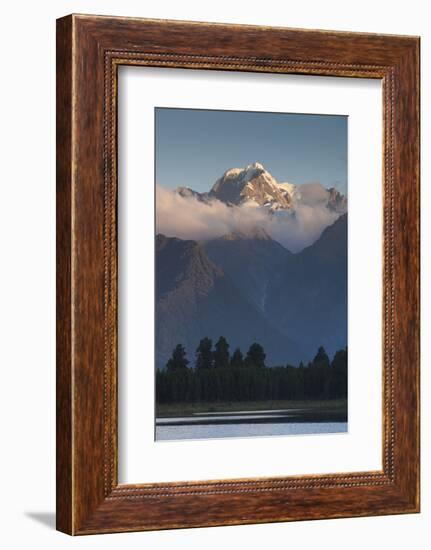 New Zealand, South Island, Lake Matheson, Mountain reflections-Walter Bibikow-Framed Photographic Print